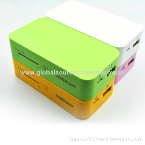 Power Banks with High-quality, OEM Promotional Gift/Samsung Battery/LED Power Prompt/Rectangle Shape